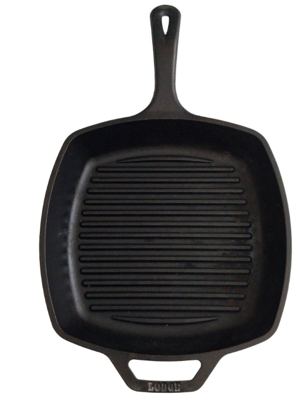 Lodge Cast Iron Square Skillet Grill Pan 8SGP 10.5 inch Non-Toxic Cookware
